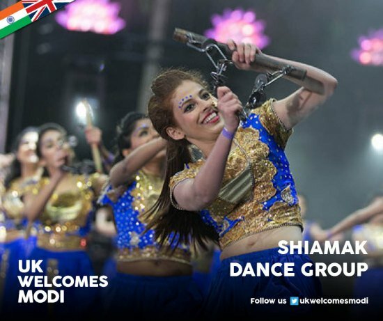 Narendra Modi UK visit 2015: Pics of electric atmosphere at Wembley Stadium for 'UKWelcomesModi' community reception Shiamak Davar dance group delivering energetic performance at UKWelcomesModi reception